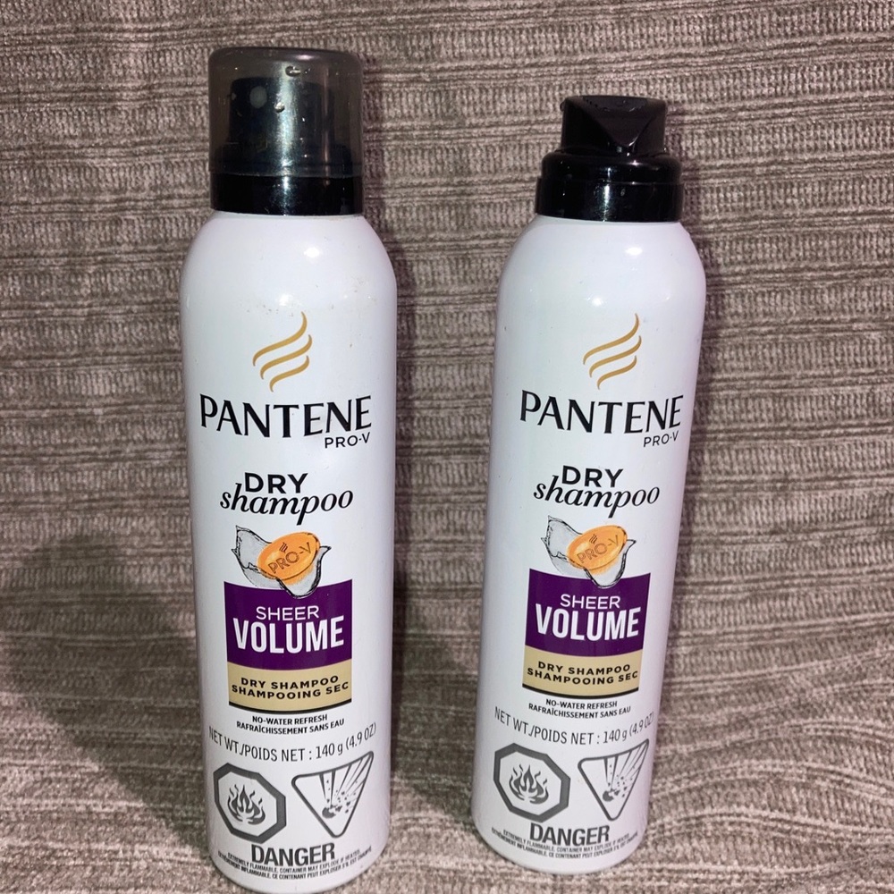 2 Pantene Pro-V Sheer Volume Dry Shampoo Removes Oil Cleanses Lightweight Spray